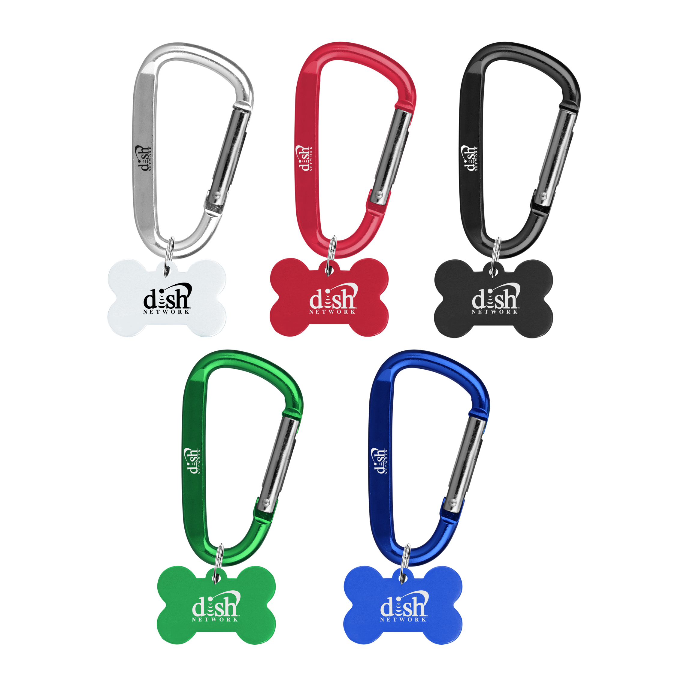 Aluminum Pet Tag with Carabiner