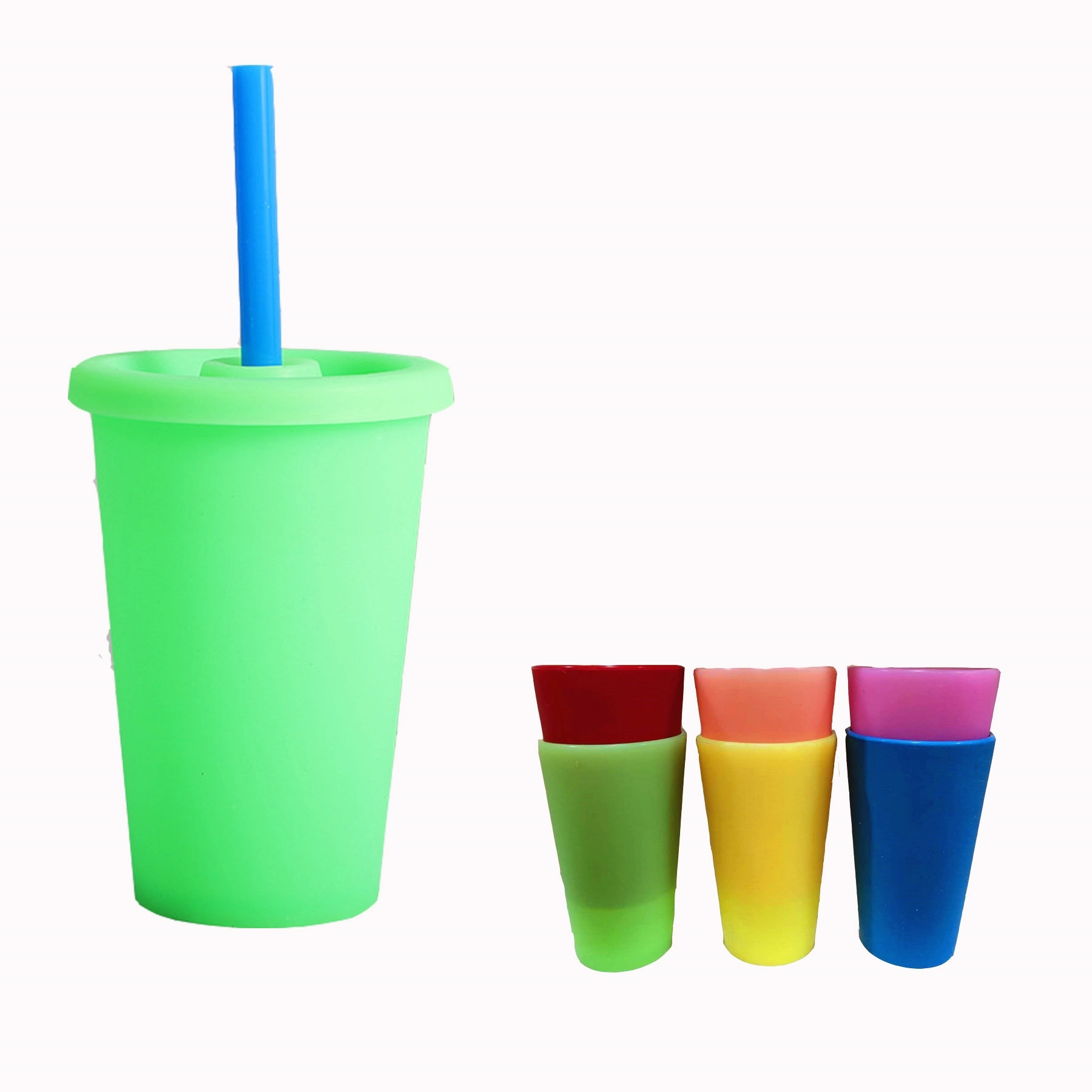 Silicone Tumbler Cup with Lid and Straw 3