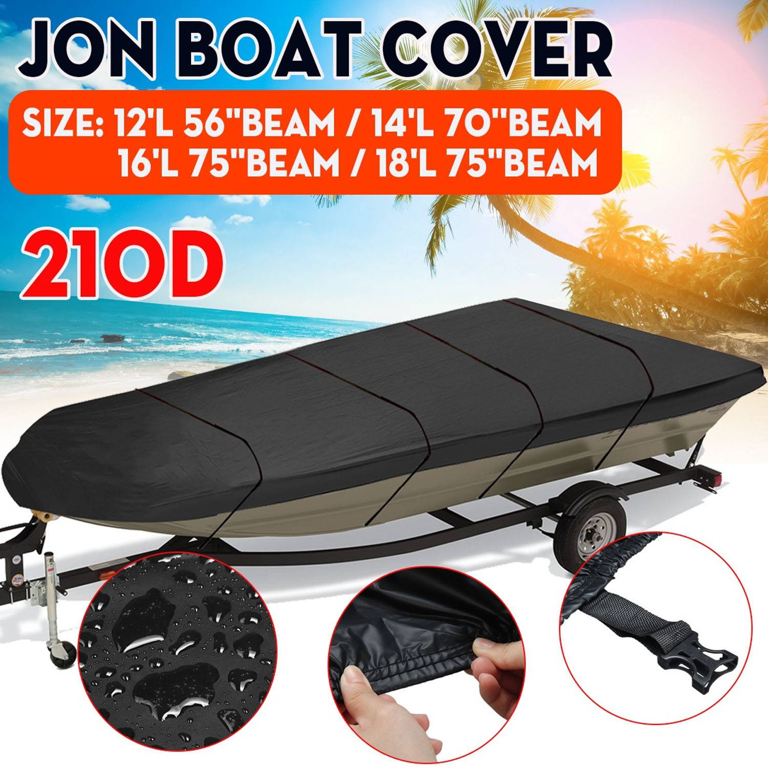 Polyester Premium Waterproof Boat Cover 7