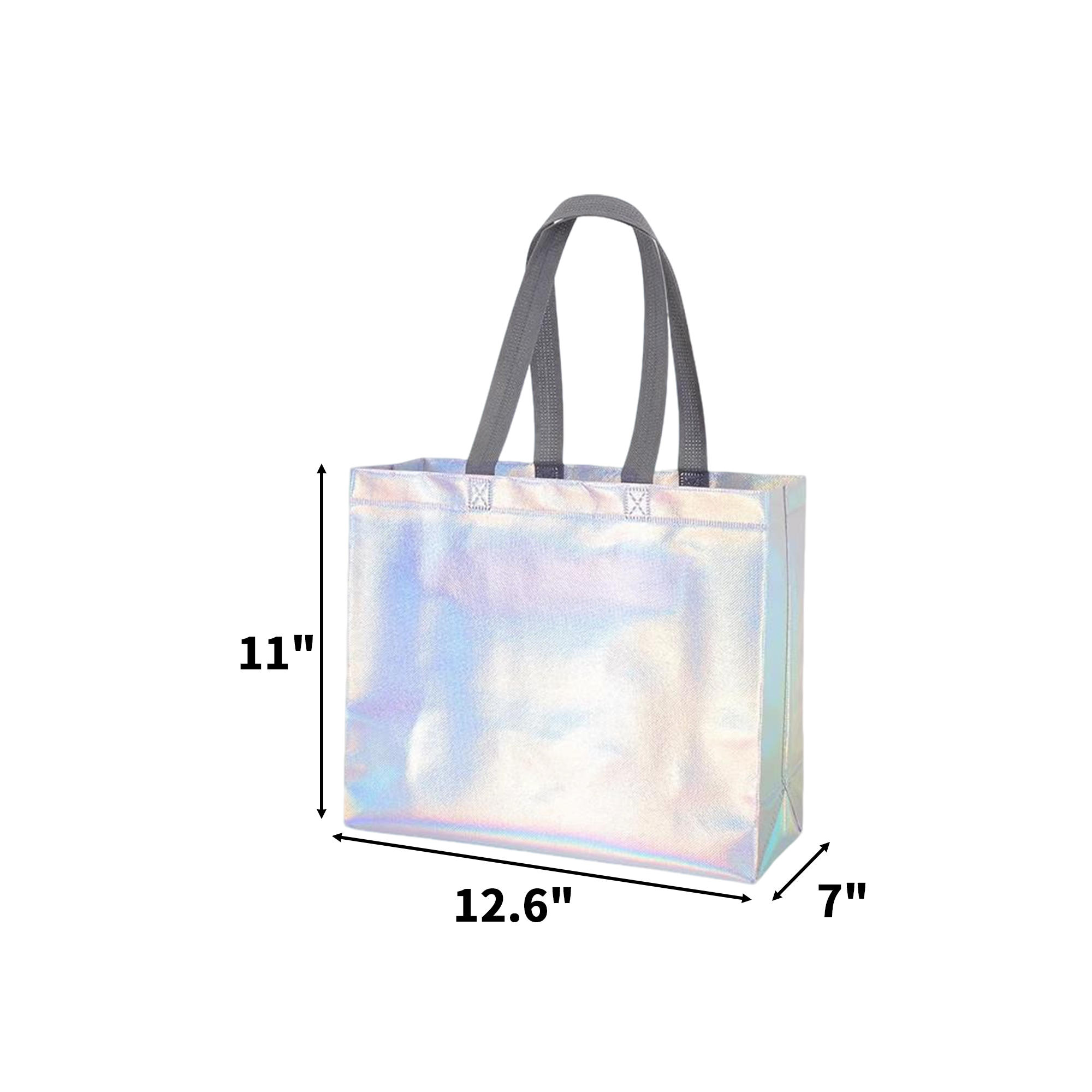 Non Woven Aluminum Coated Gift Bag With Sparkling Gloss 3