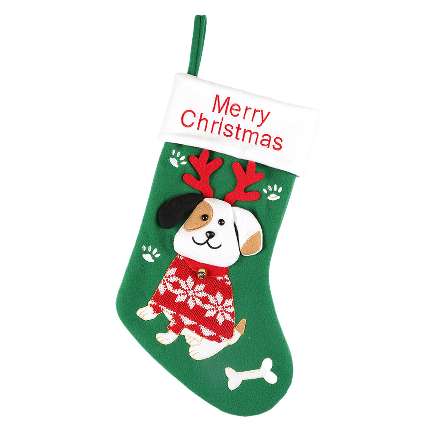 Christmas Stocking with Classic White Cuff 2