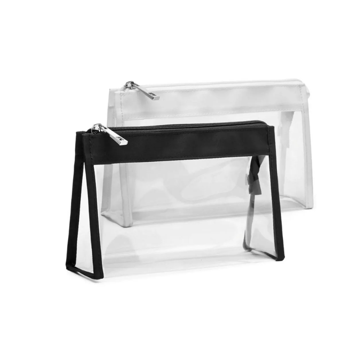 2 Pack Waterproof Durable Clear Makeup Bag 3