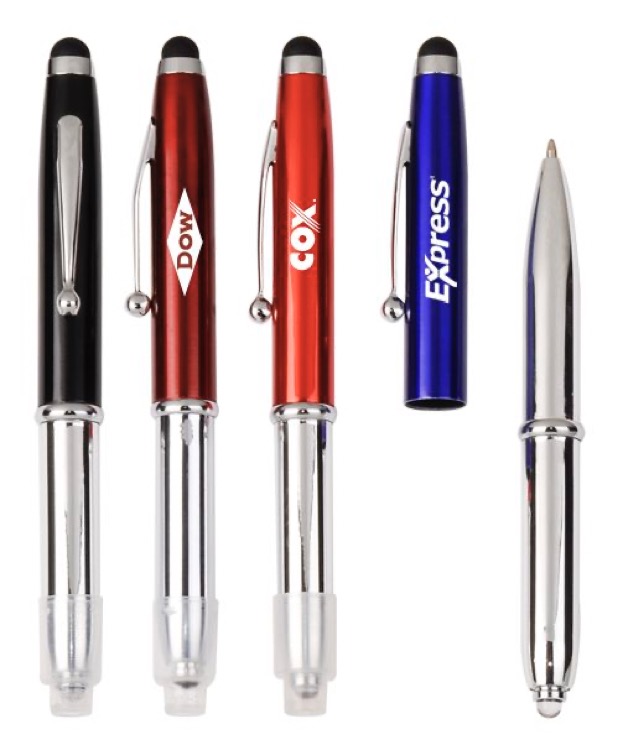 3-IN-1 Stylus Metal Light Pen 1