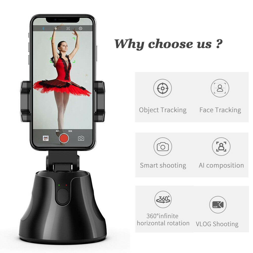 CameraGenie 360° Face And Object Tracking Phone Holder For Smart Shooting 1