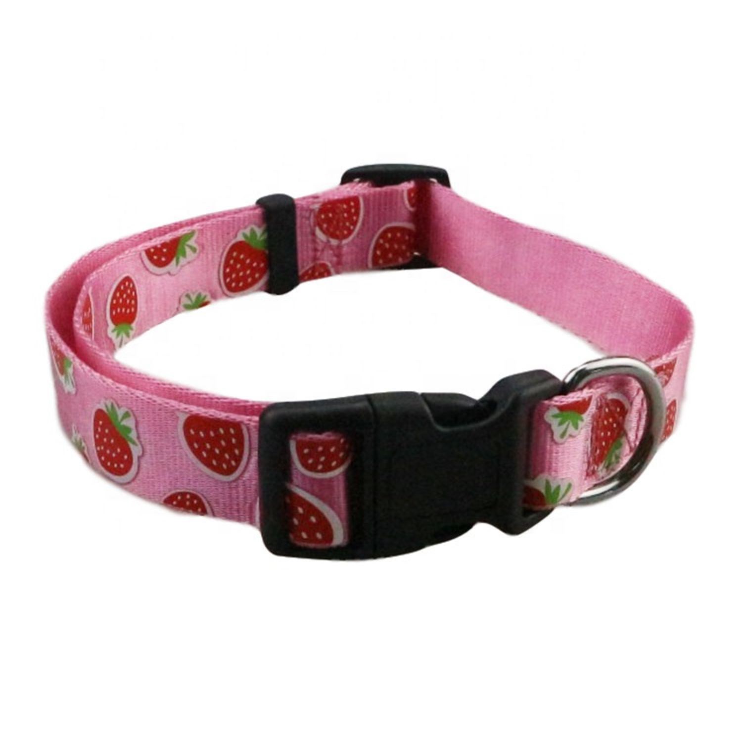 5/8"W x 14"L Polyester Heavy-duty Pet Collar w/ Buckle Release