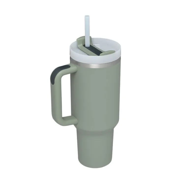 30 OZ Tumbler with Handle and Straw Lid 2