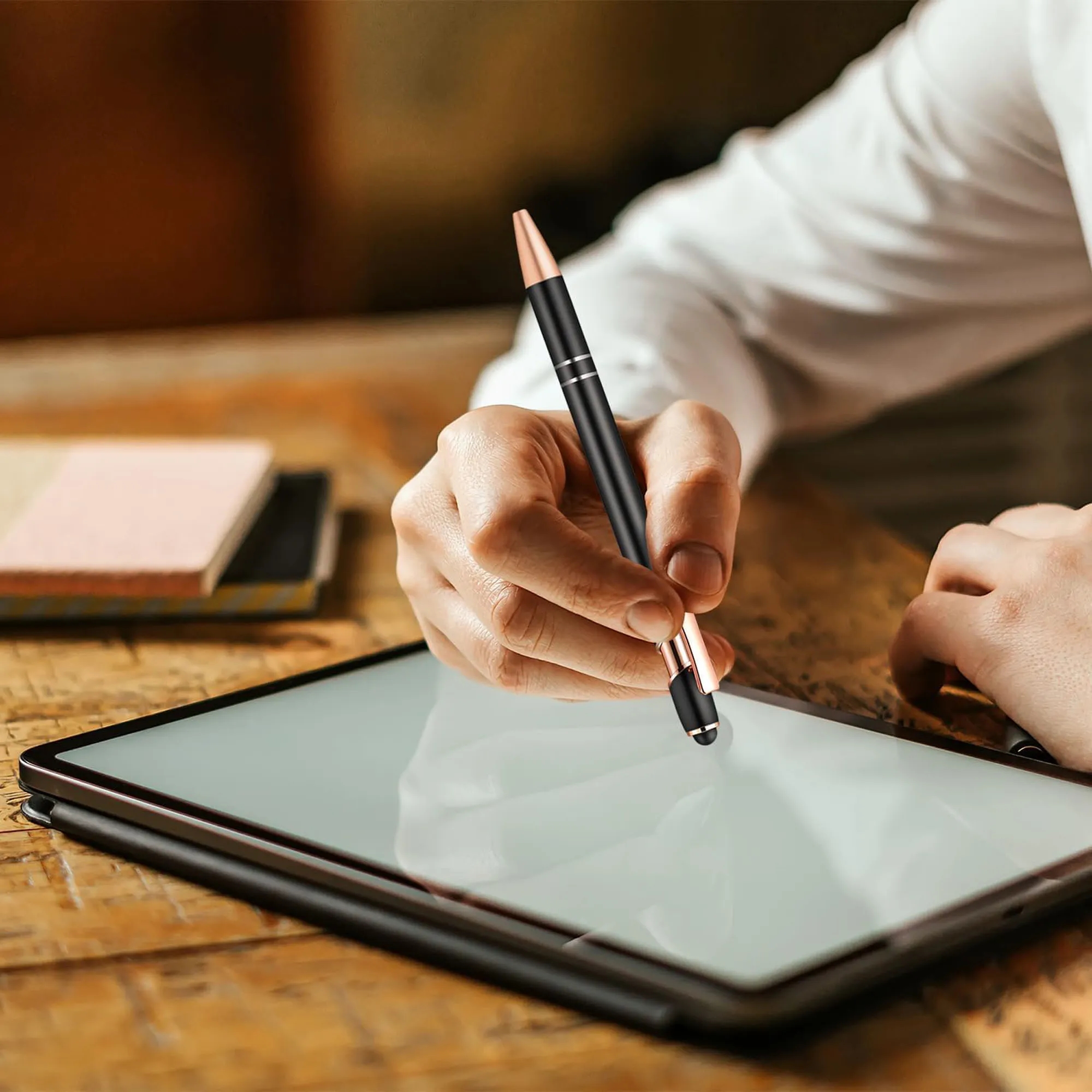 Retractable Ballpoint Pen With Stylus Tip 17