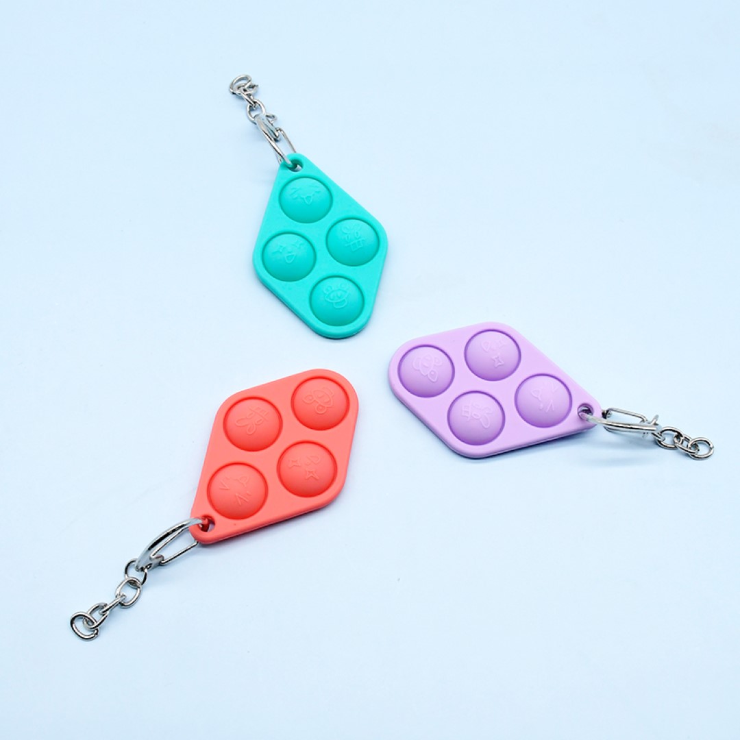 Stress Reliever Silicone Keychain 6