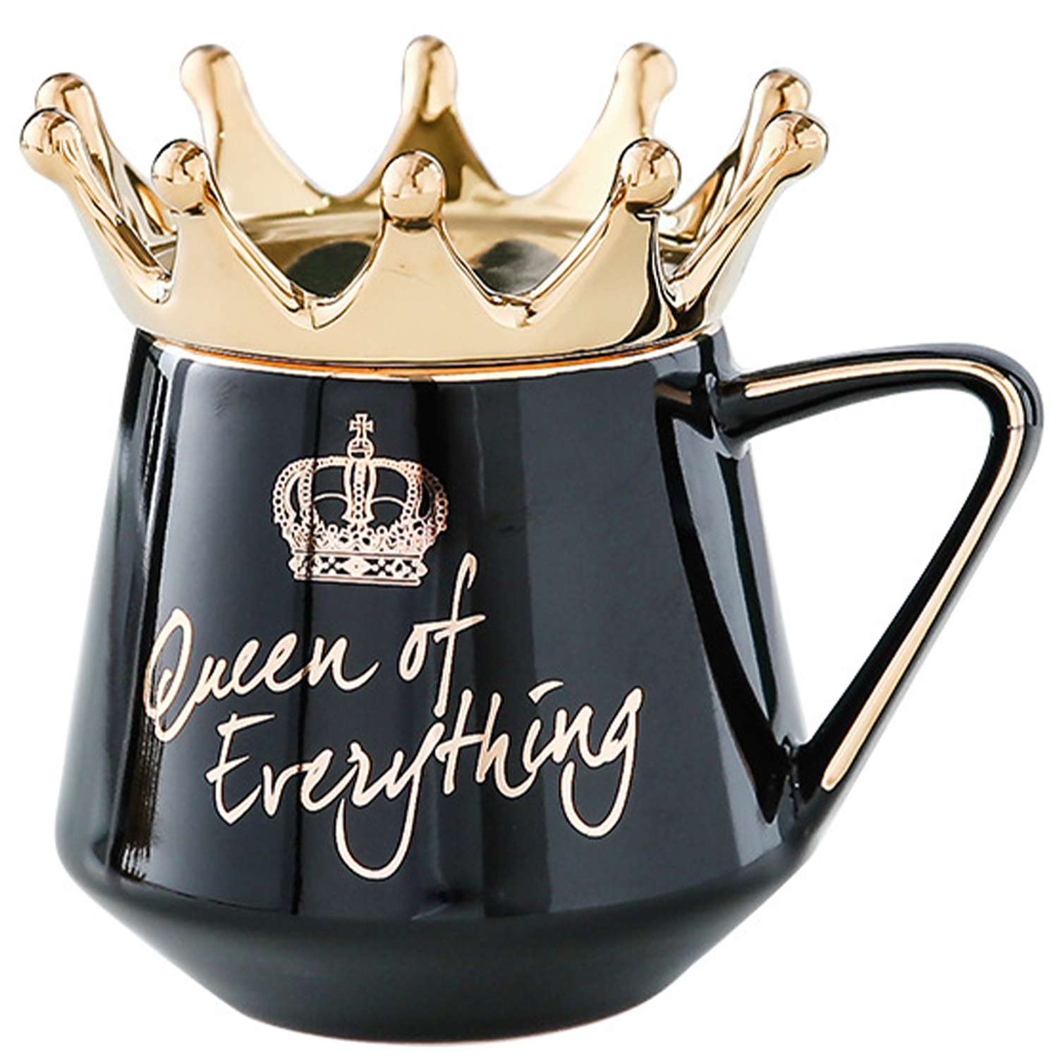 12oz Lead Free Crown Lid Ceramic Mug 9