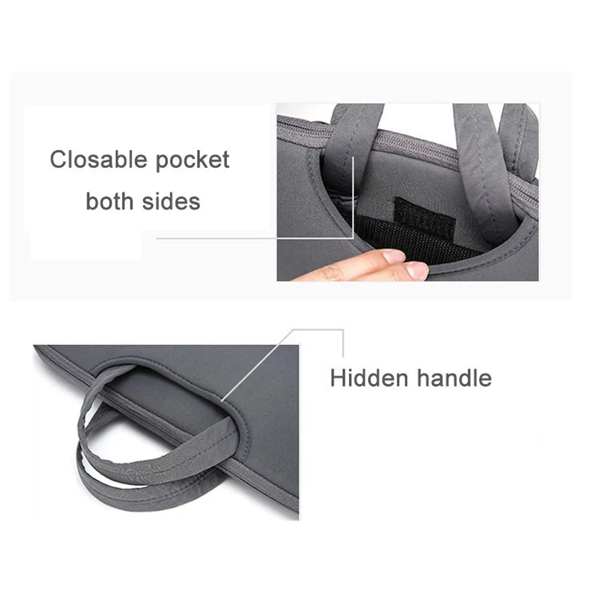 15.6 inch Laptop Sleeve with Handle Carrying Bag 5