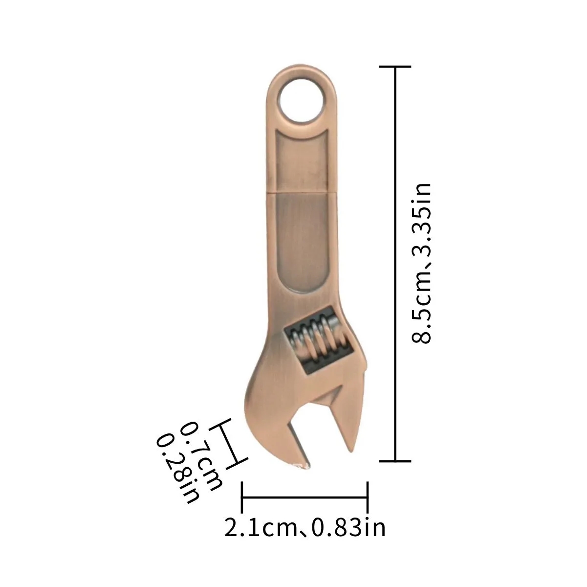 8 GB Metal Wrench Shaped USB Flash Drive Custom 2
