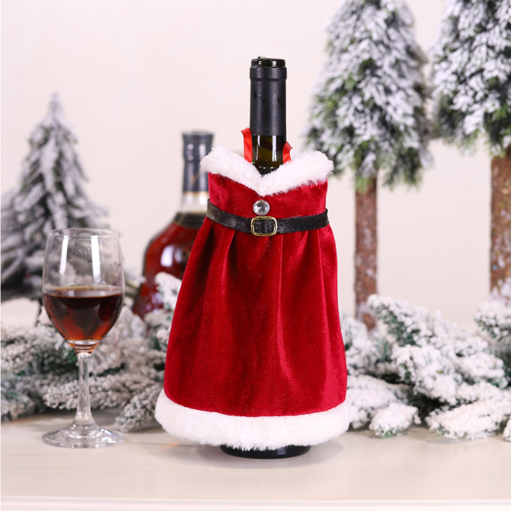 Christmas Coat Wine Bottle Cover, promotional household item with logo imprint 4