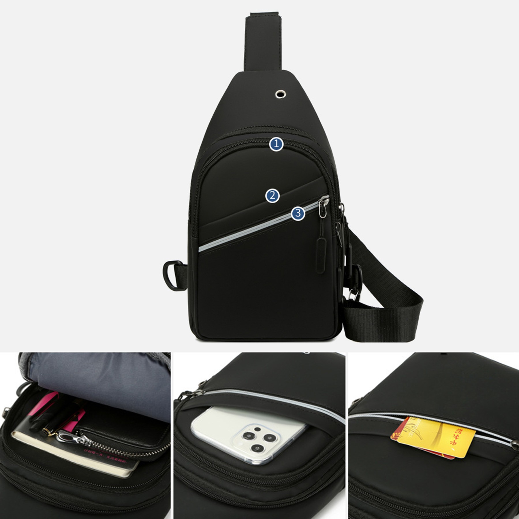 Single Shoulder Chest Backpack Bag 4