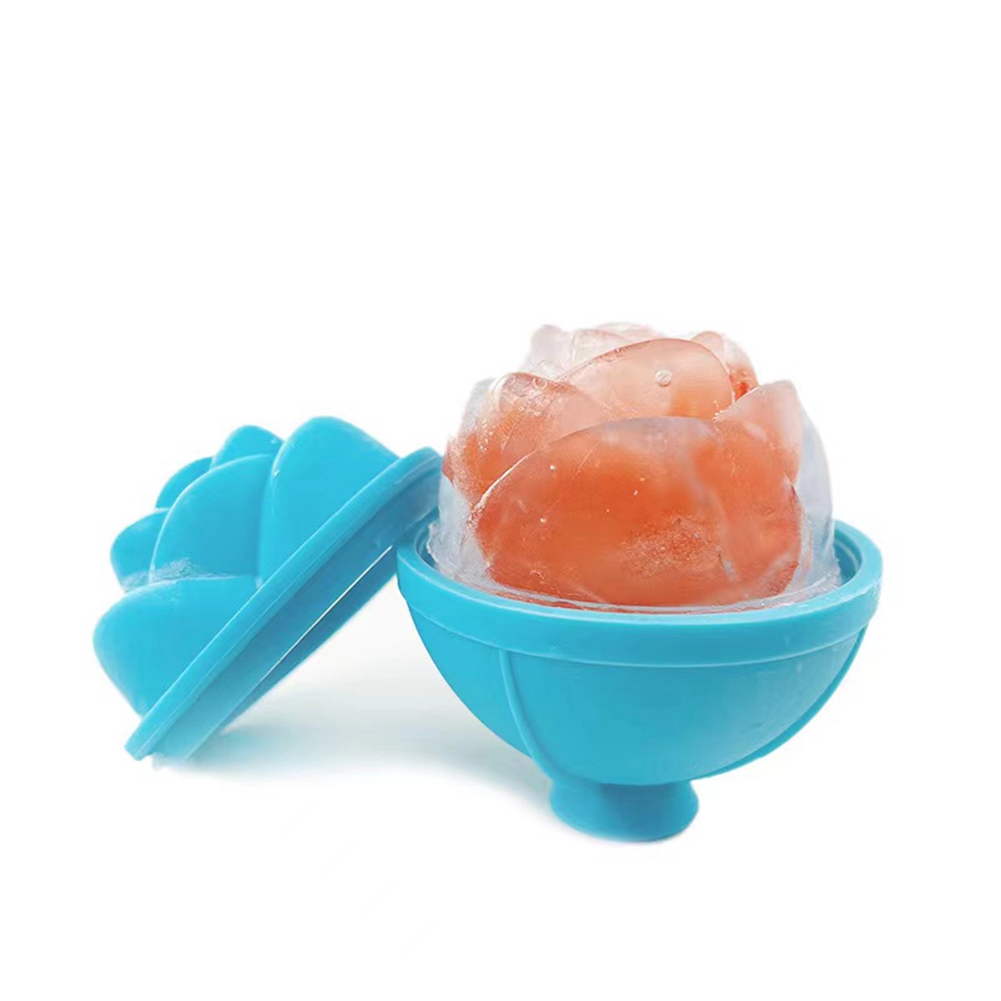 Rose Shape Silicone Ice Cube Trays 5
