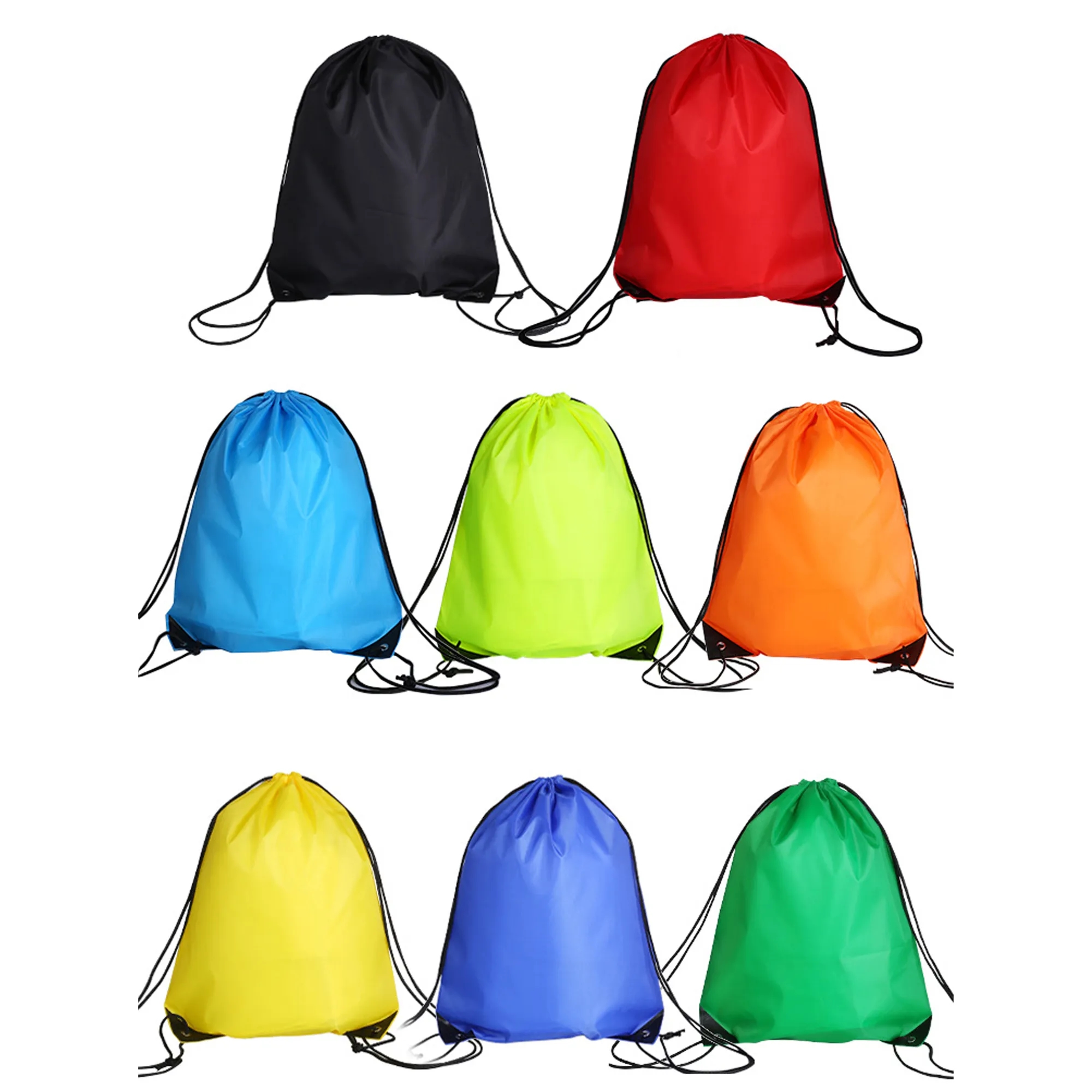 Custom 210D Polyester Drawstring Backpack Cinch Bag 4