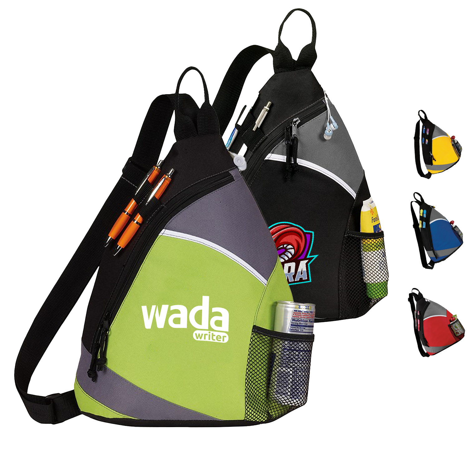 Premium Frosted Sling Crossbody Backpack (12” x 16” x 4”) 3
