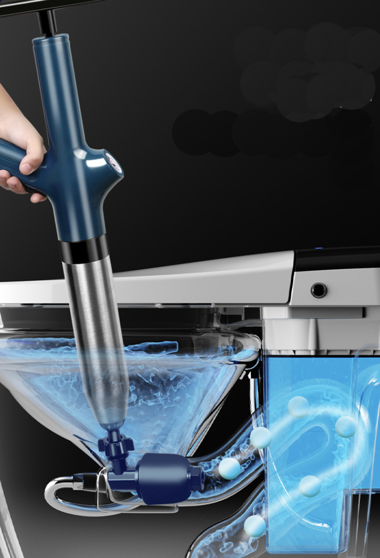 Toilet Plunger High Pressure Electric Air Drain Blaster Gun 9