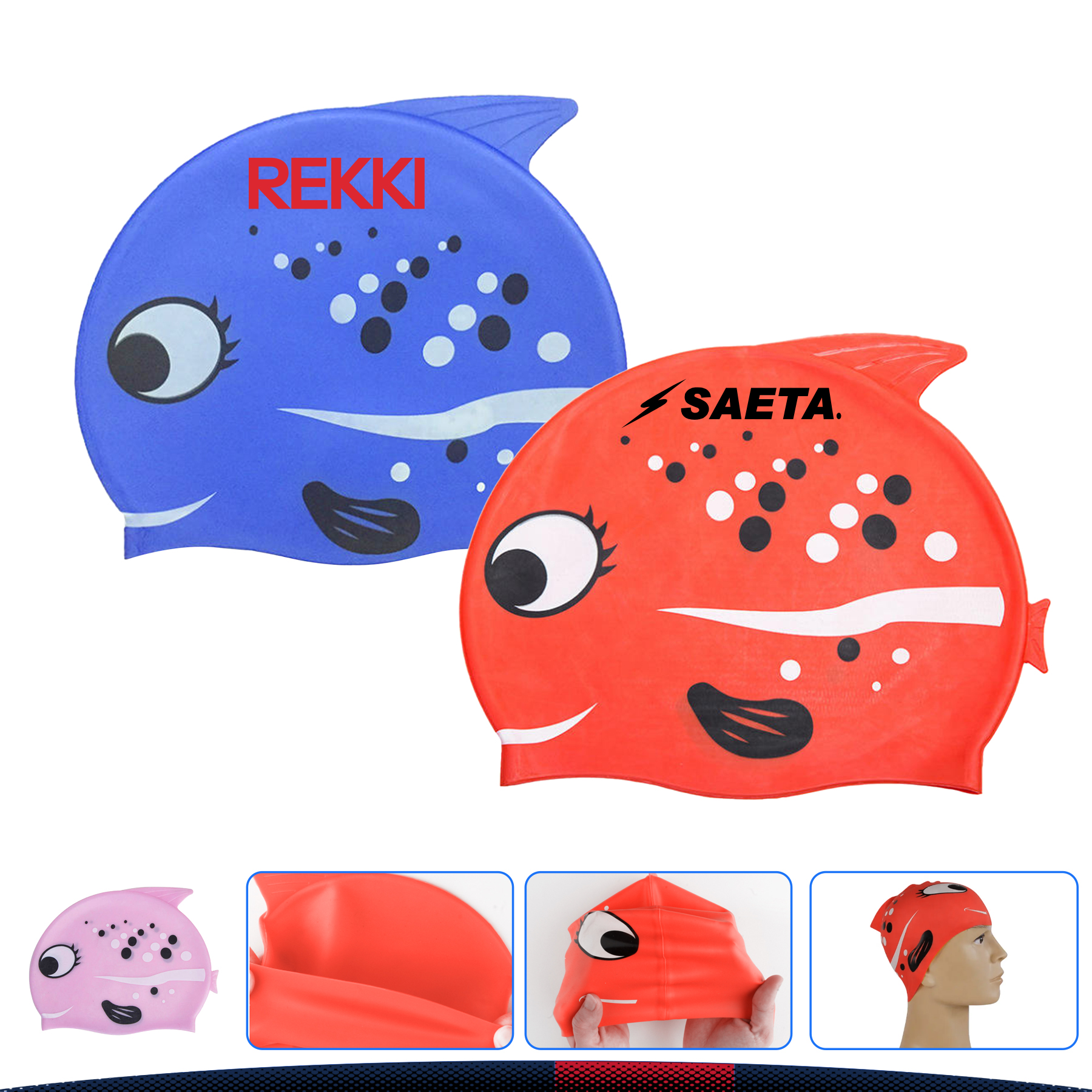 Cartoon Children Swimming Cap 2