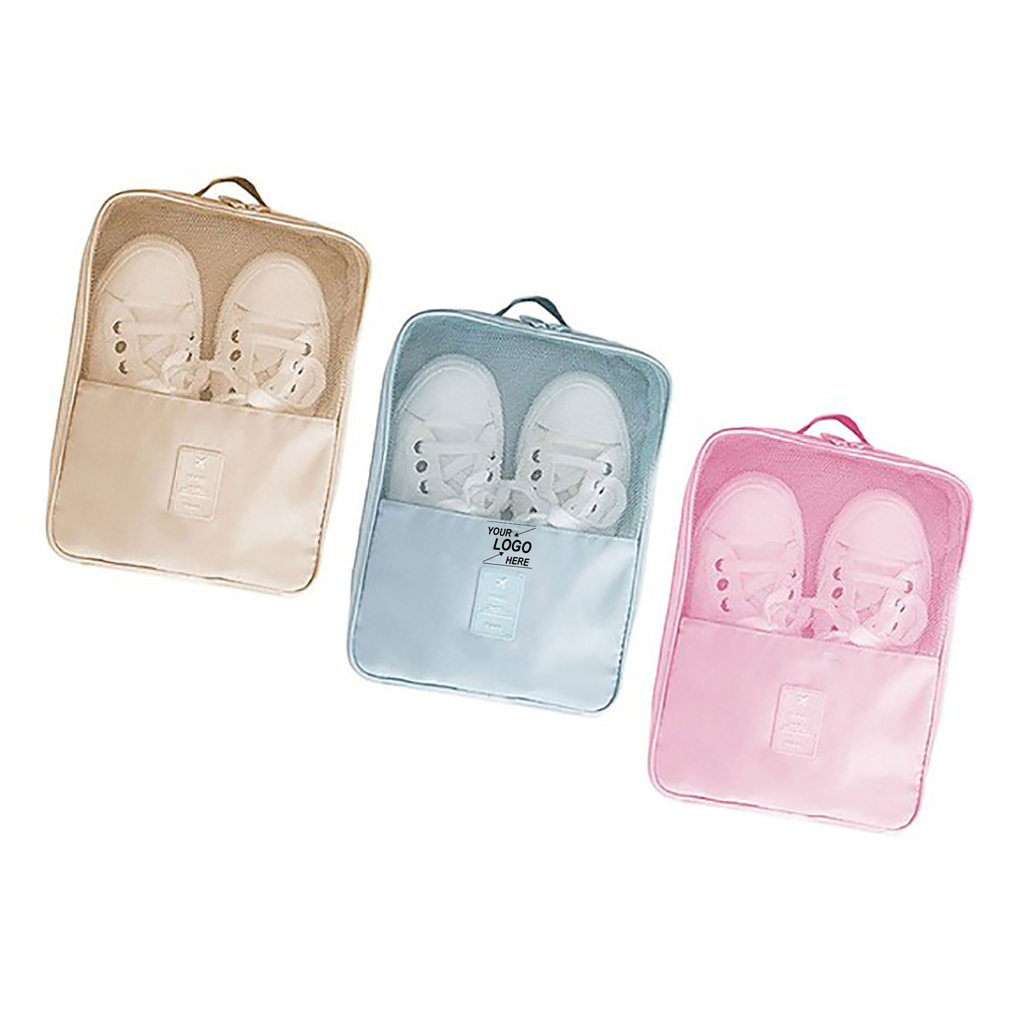 Double-Layer Travel Shoe Bag Nylon 2
