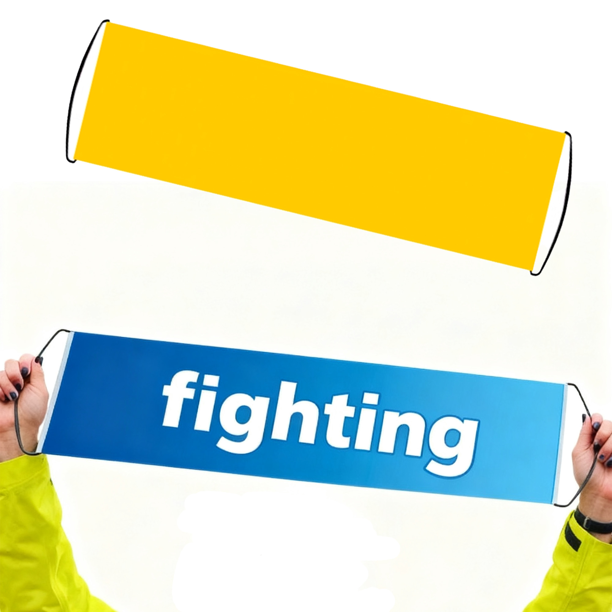 Handheld Pull Banner Flags For Sports Event Cheering 3