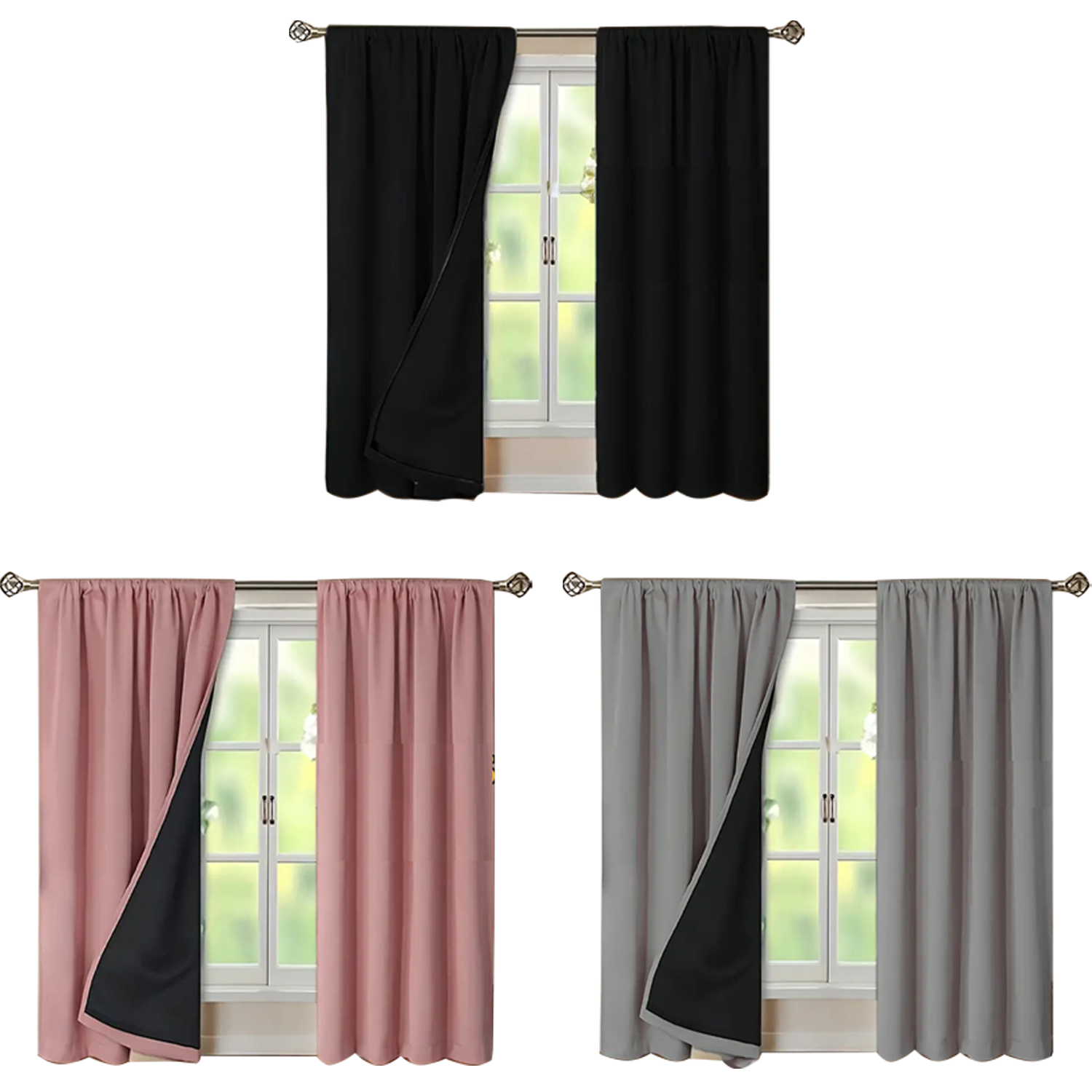 functional household office full Blackout Curtains 10