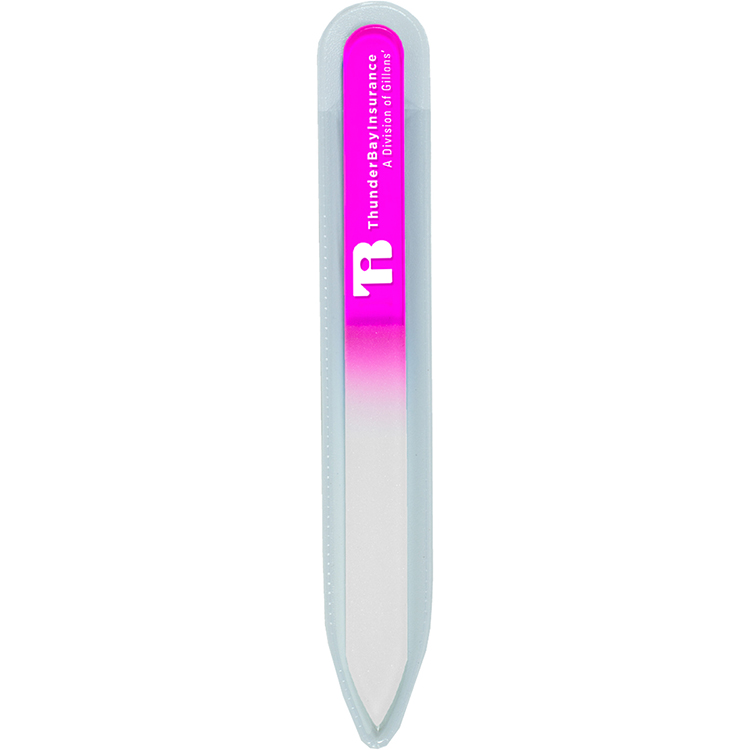 "Nailed It" Tempered Glass Nail File in Clear Sleeve 16