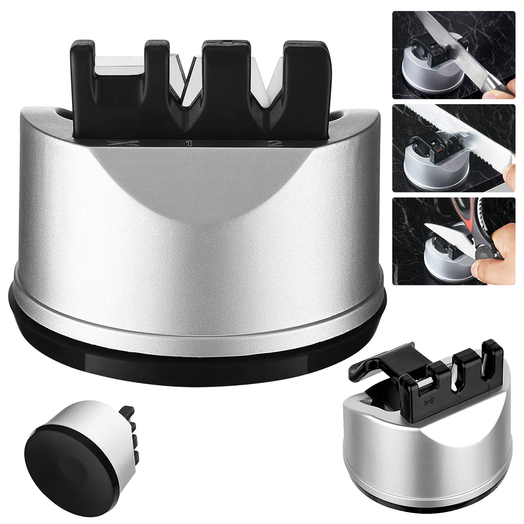 Pocket Kitchen Chef Knife Scissors Sharpener 2