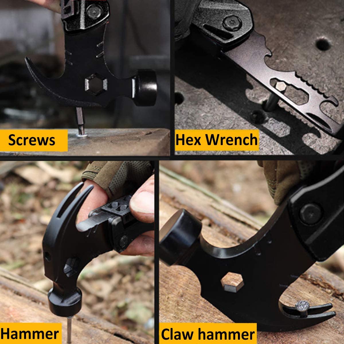 12 in 1 Multi-Functional Camping Gear Survival Handyman Tools 4