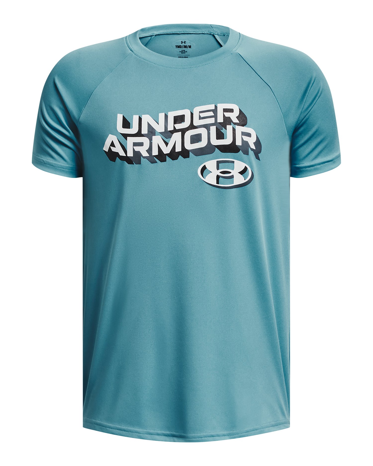Boys' UA Tech Wordmark Short Sleeve 4