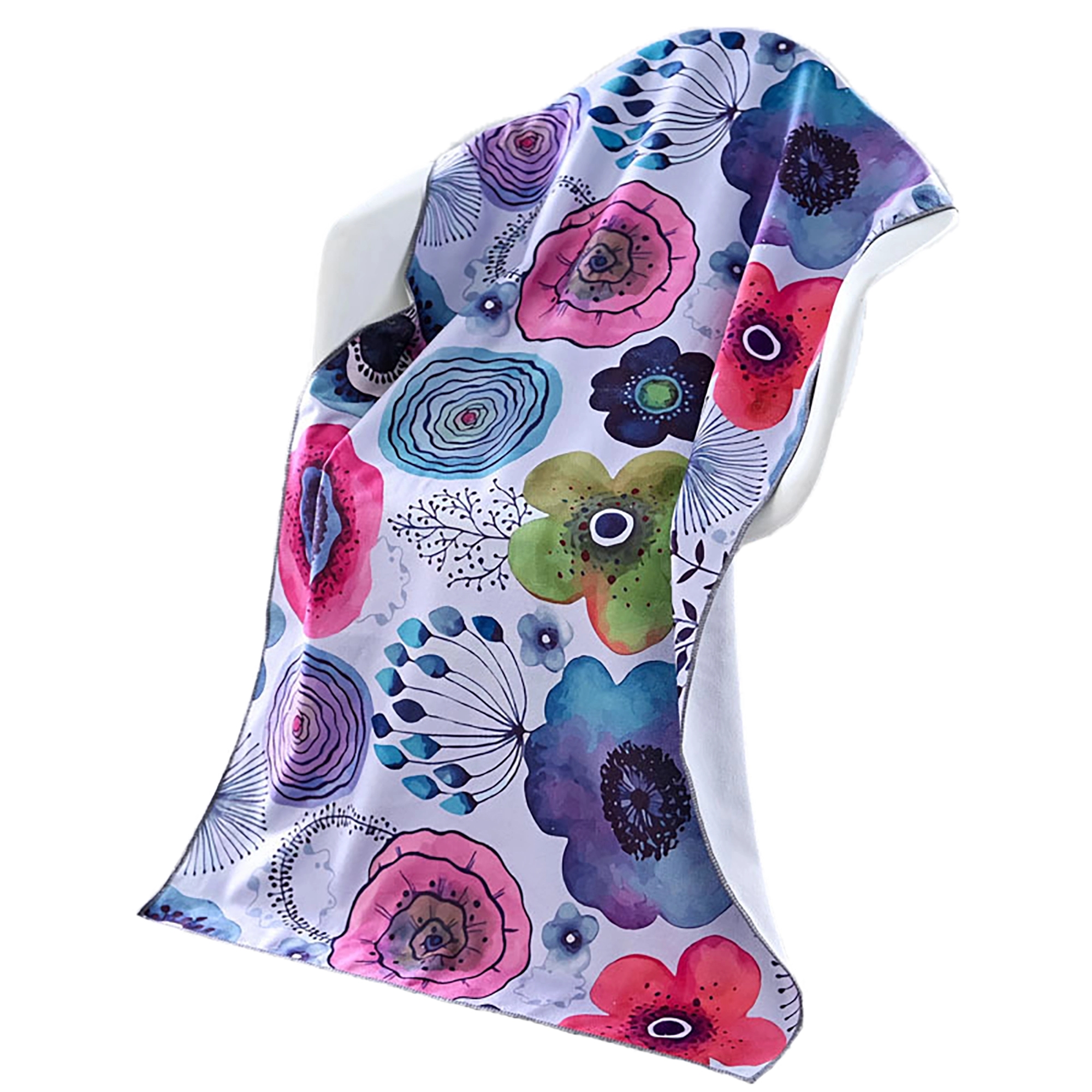 MOQ 50pcs 28" x 60" Super Absorbent Microfiber Beach Towel 5