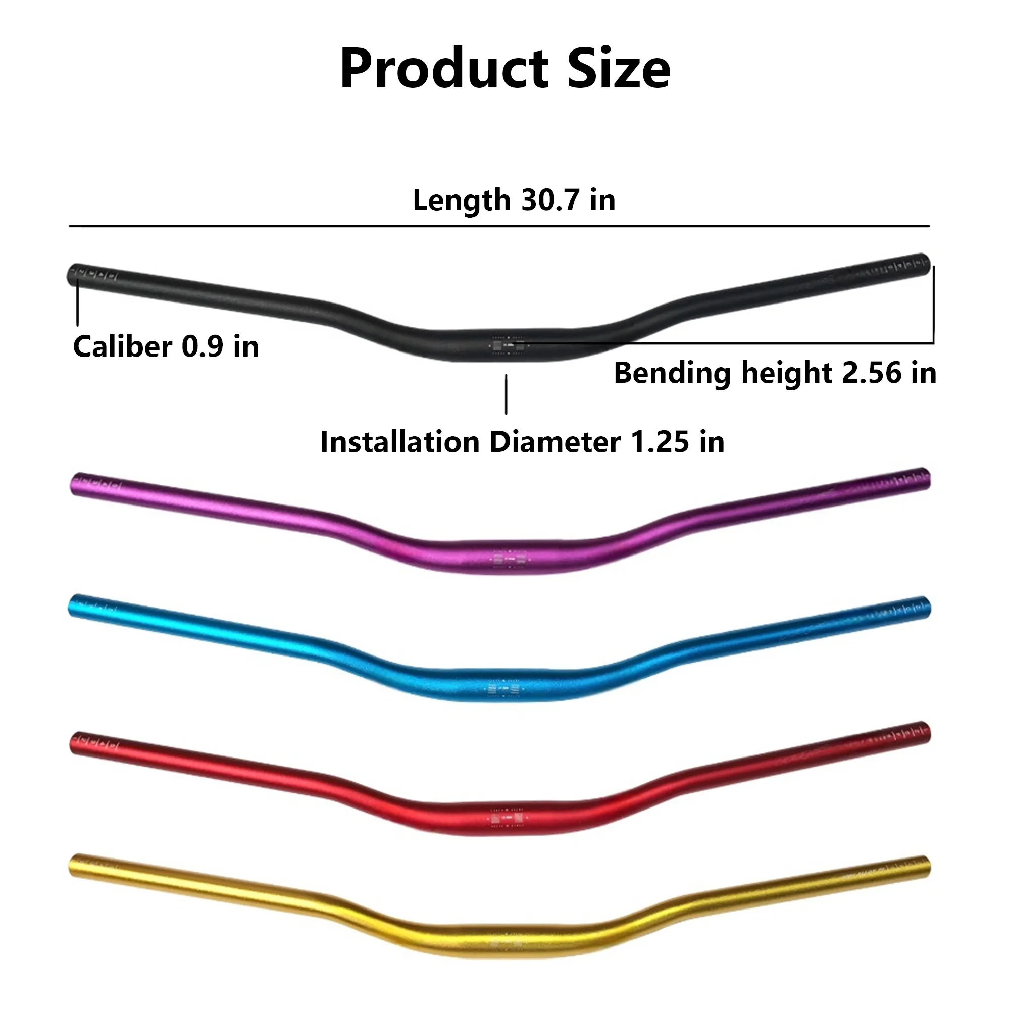 Aluminum Alloy Bicycle Riser Handlebar 5