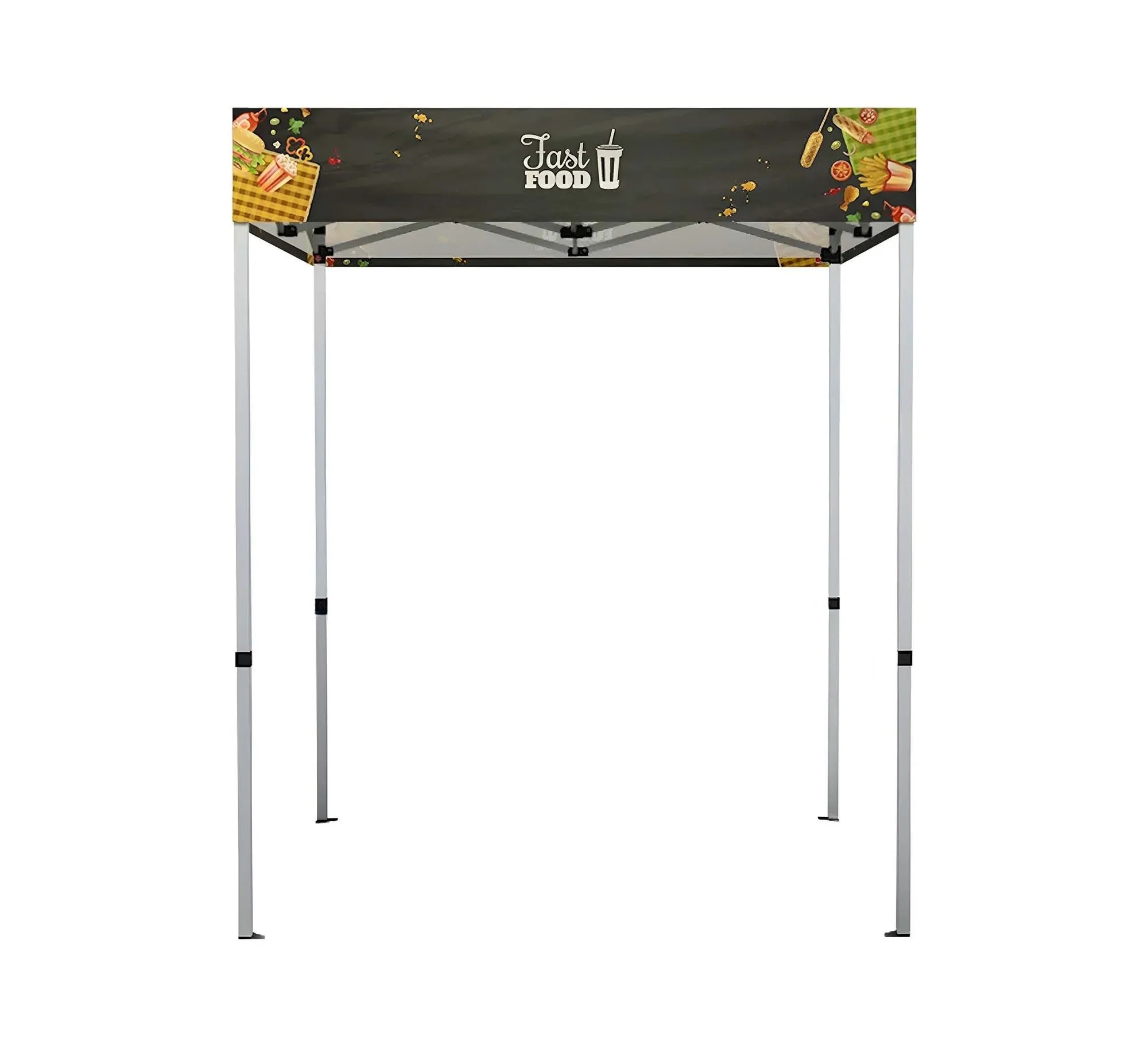 6 Ft Aluminum Canopy Tent with Frame & Topper 2