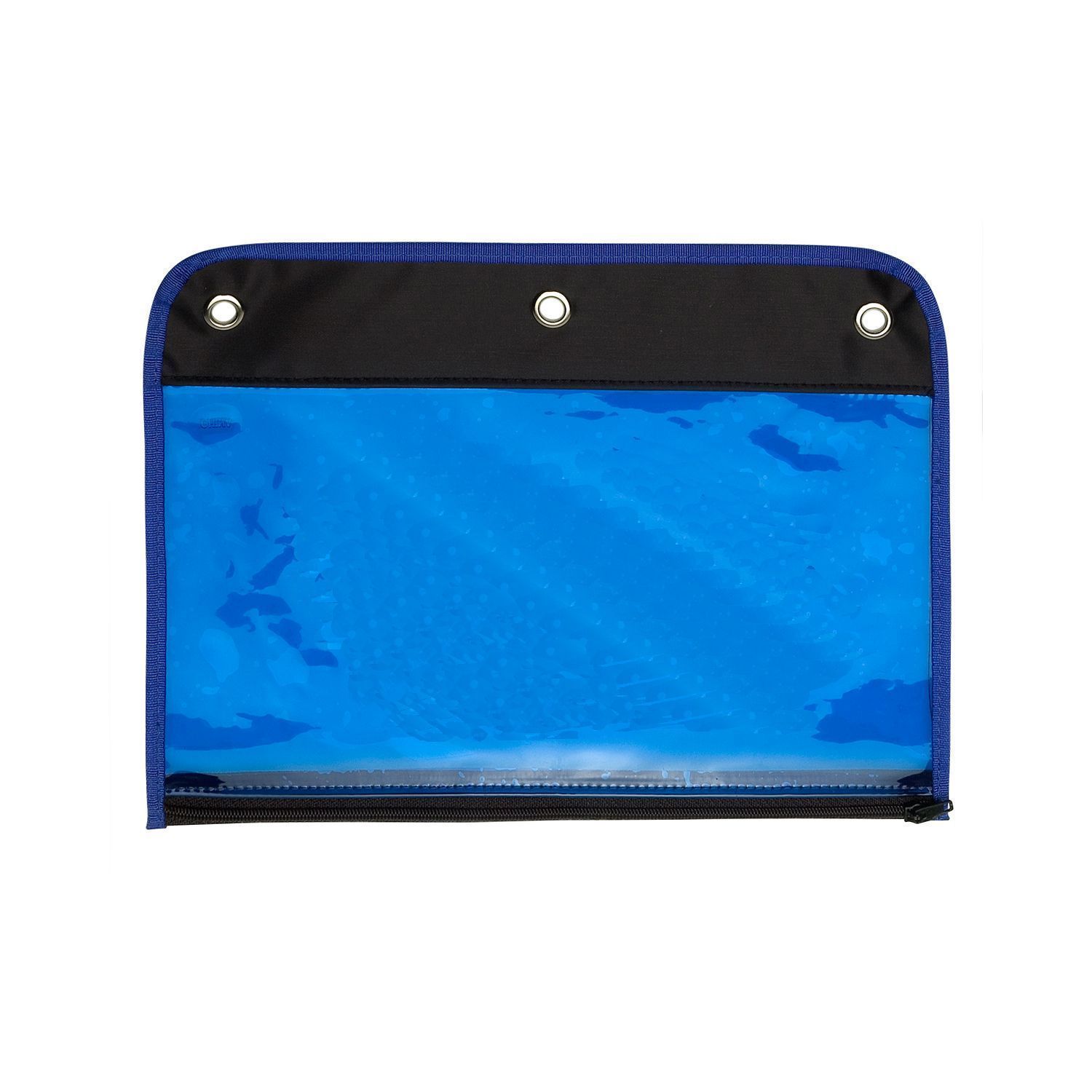 Zippered Portfolio Pouch W/Three Holes 8