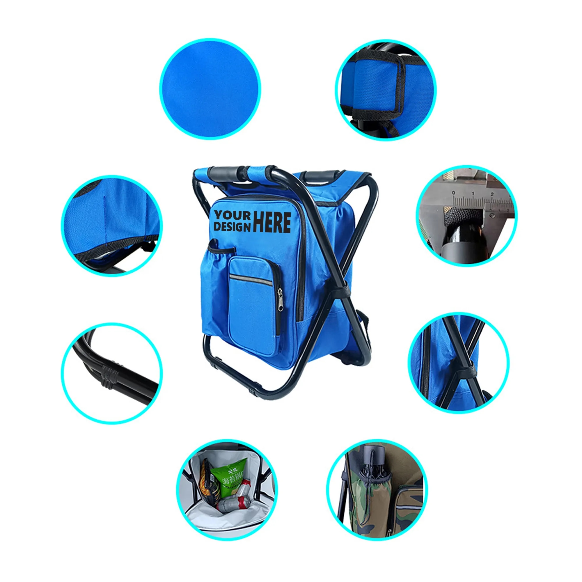 Beach Chair with Cooler Bag 1