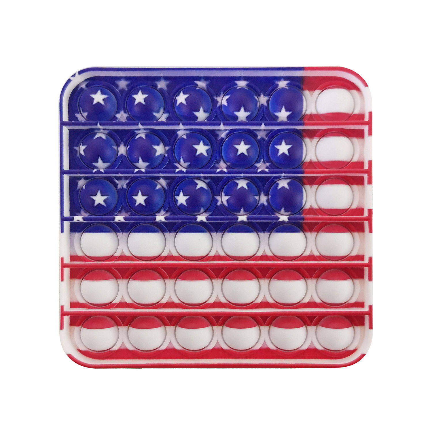 Pop It Fidget Toy - Square w/ Carabiner 2