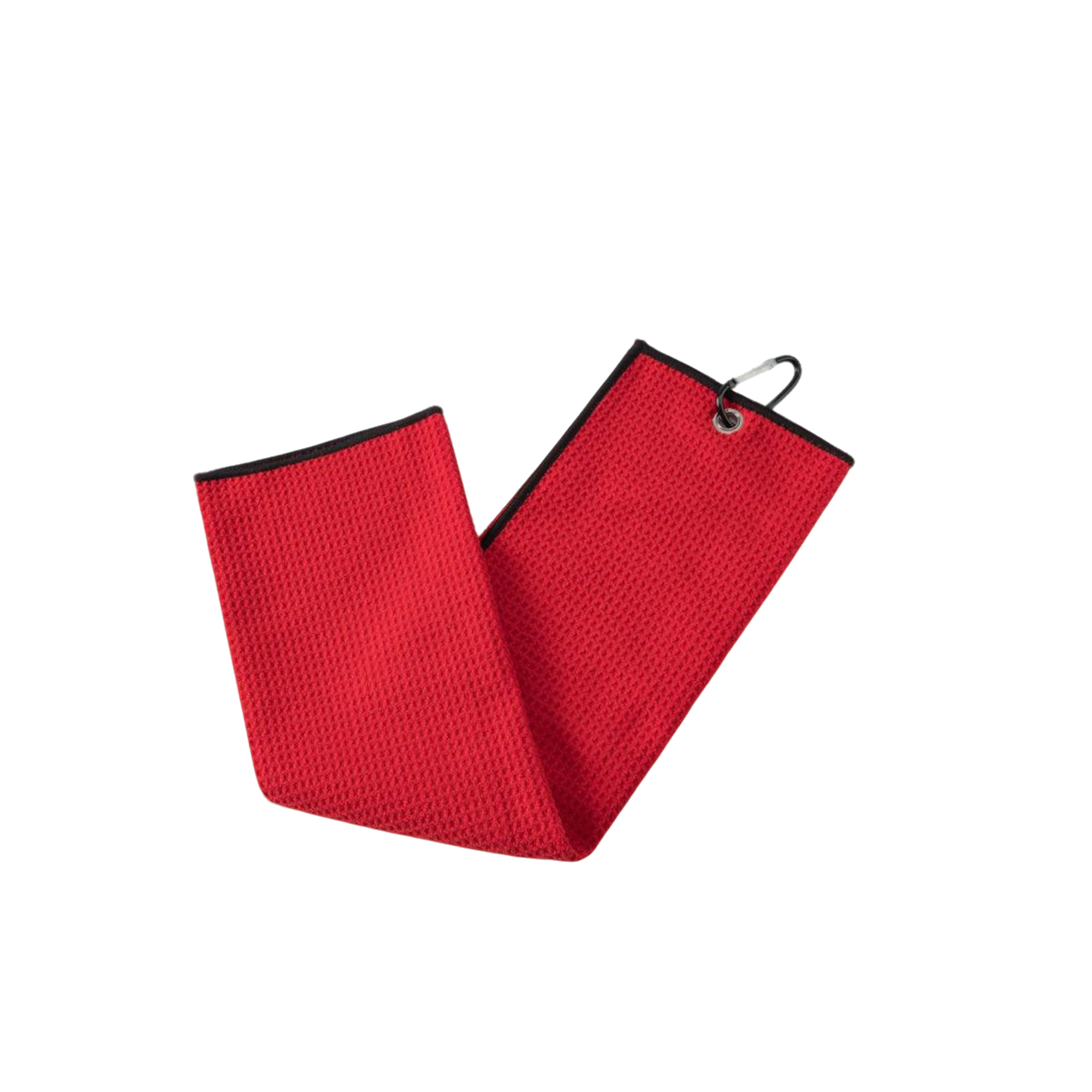 Waffle Microfiber Golf Towel With Carabiner 12 x 12 2