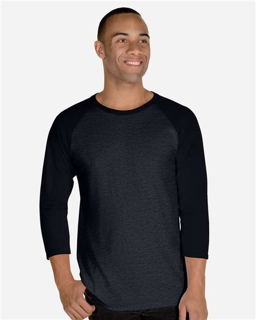 Premium Blend Ringspun Three-Quarter Sleeve Raglan Baseball T-Shirt - 560RR 30
