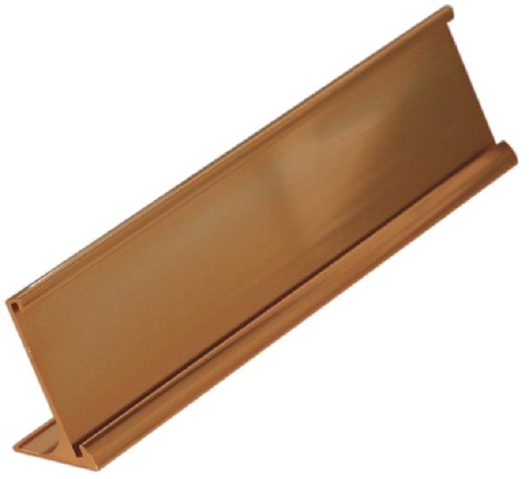 1" x 8" Desk Name Plate Holder with 1/16" slot. 1