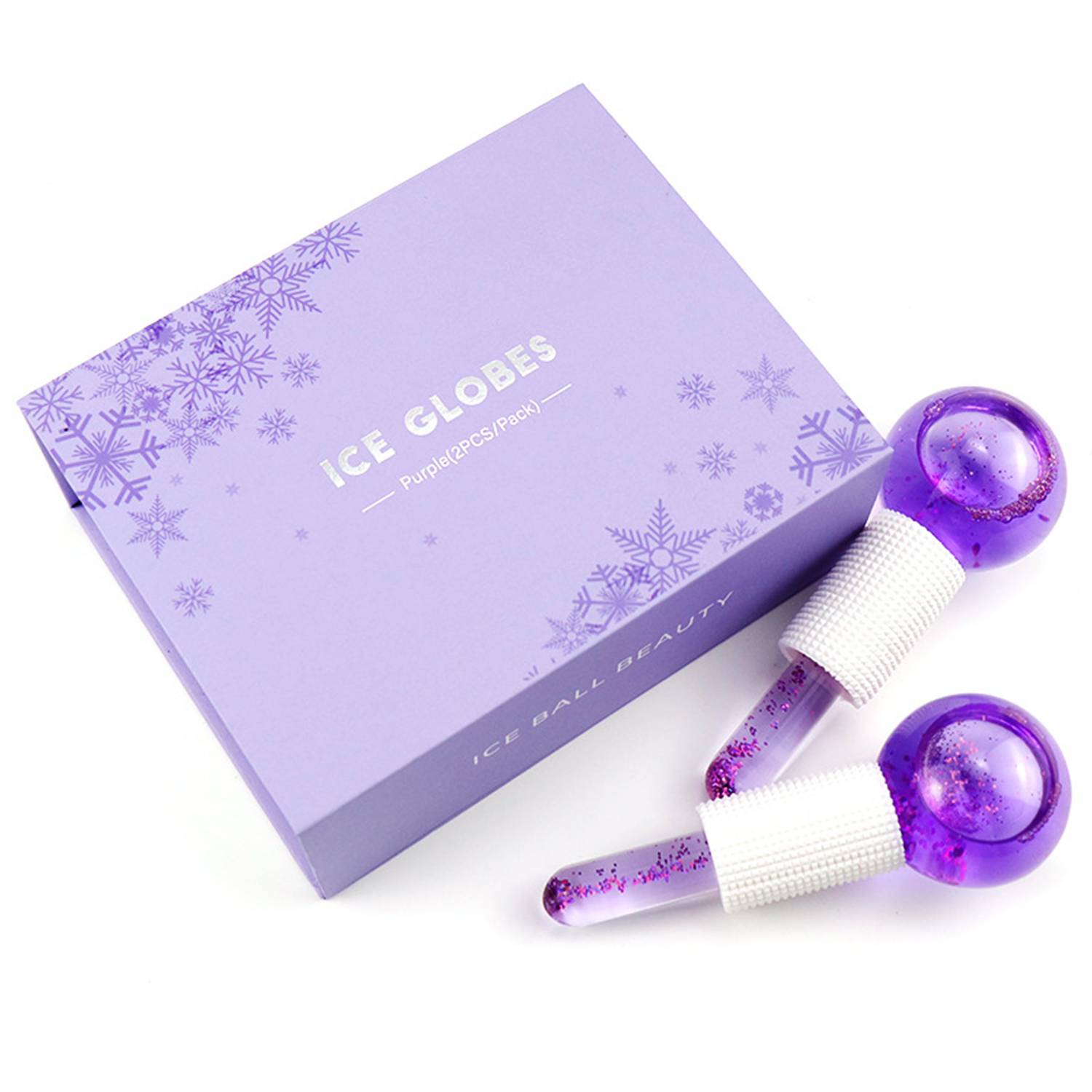 Glass Cosmetic Ball Ice Therapy Facial Massage Stick 4