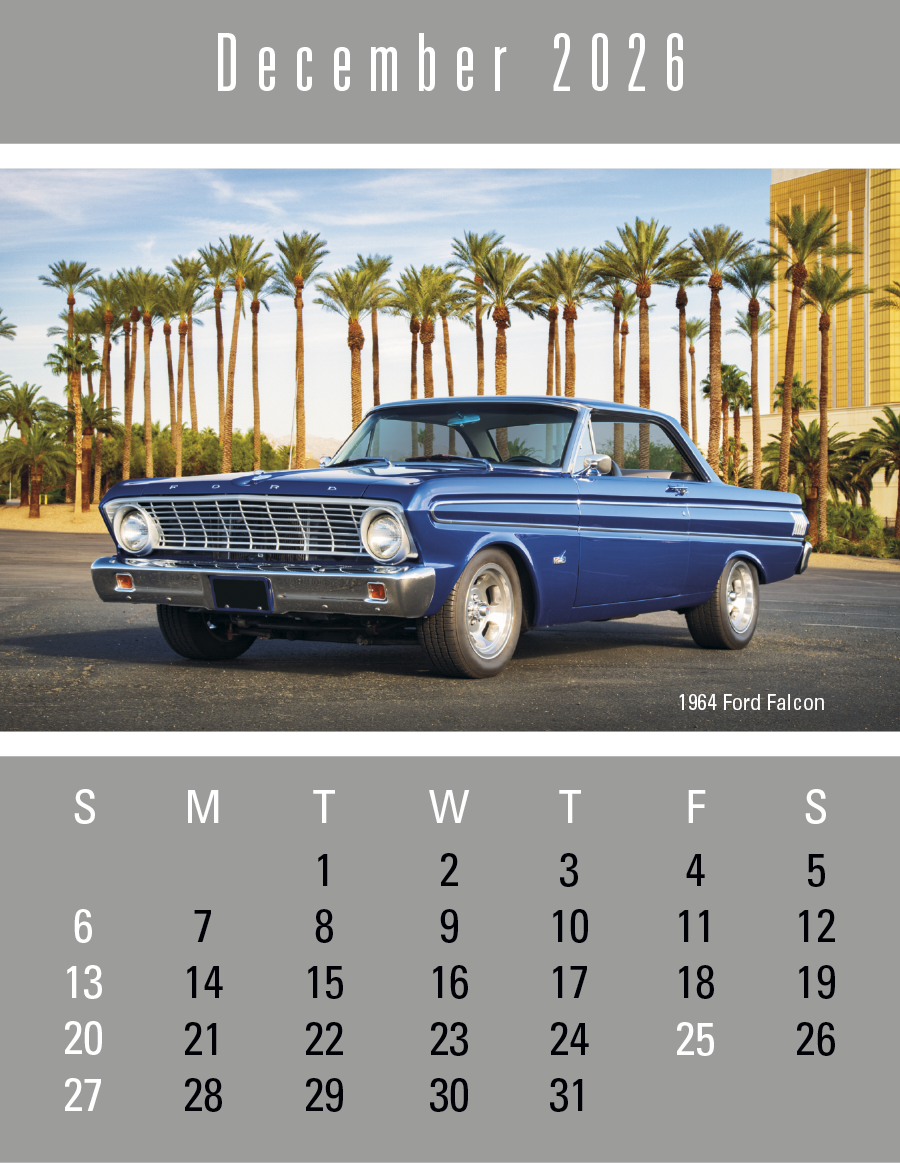 Triumph® Calendars Press-N-Stick Full-Color Header Cruisin’ Cars Calendar 35
