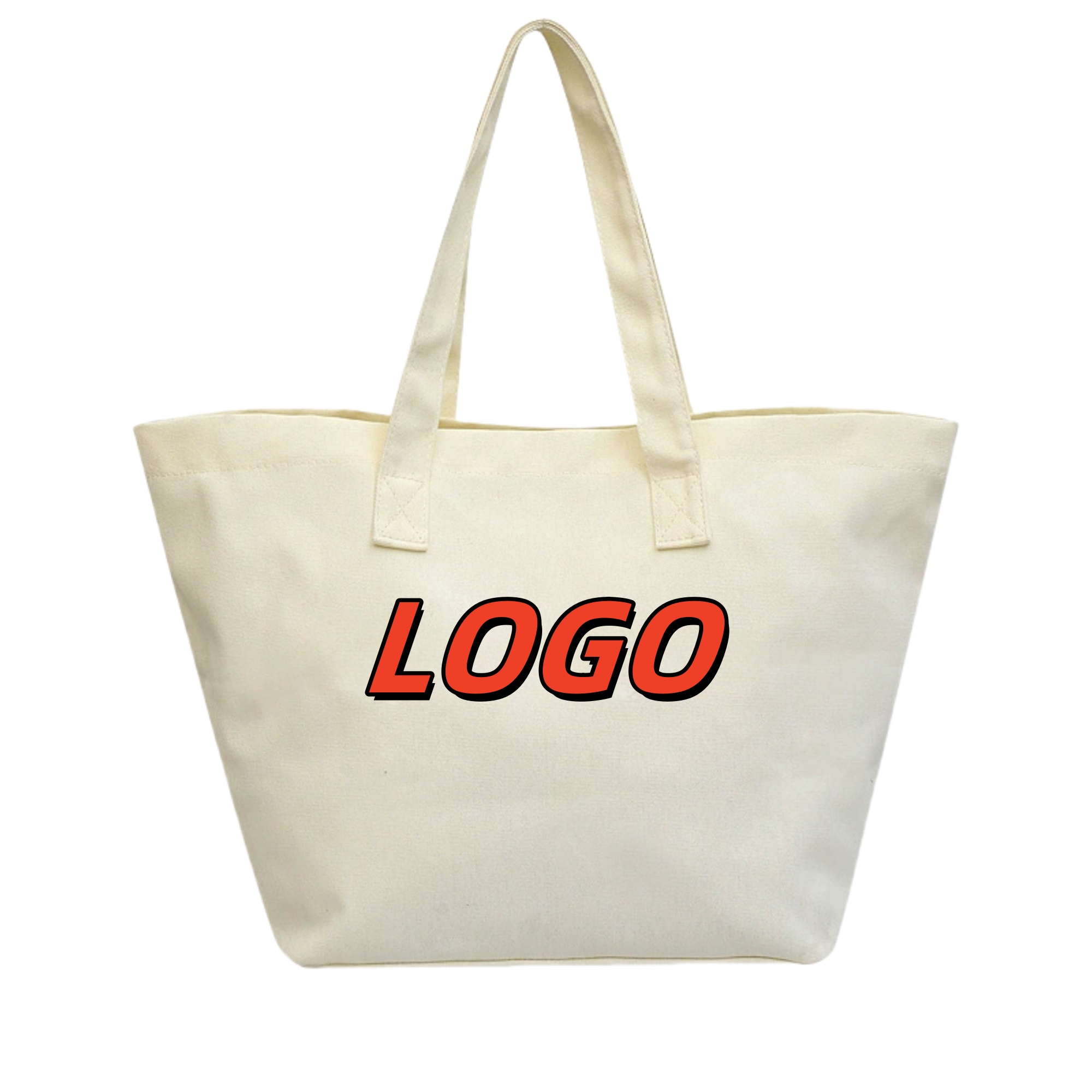 Cotton Canvas Grocery Tote Bag, custom tote bag with logo imprint 5