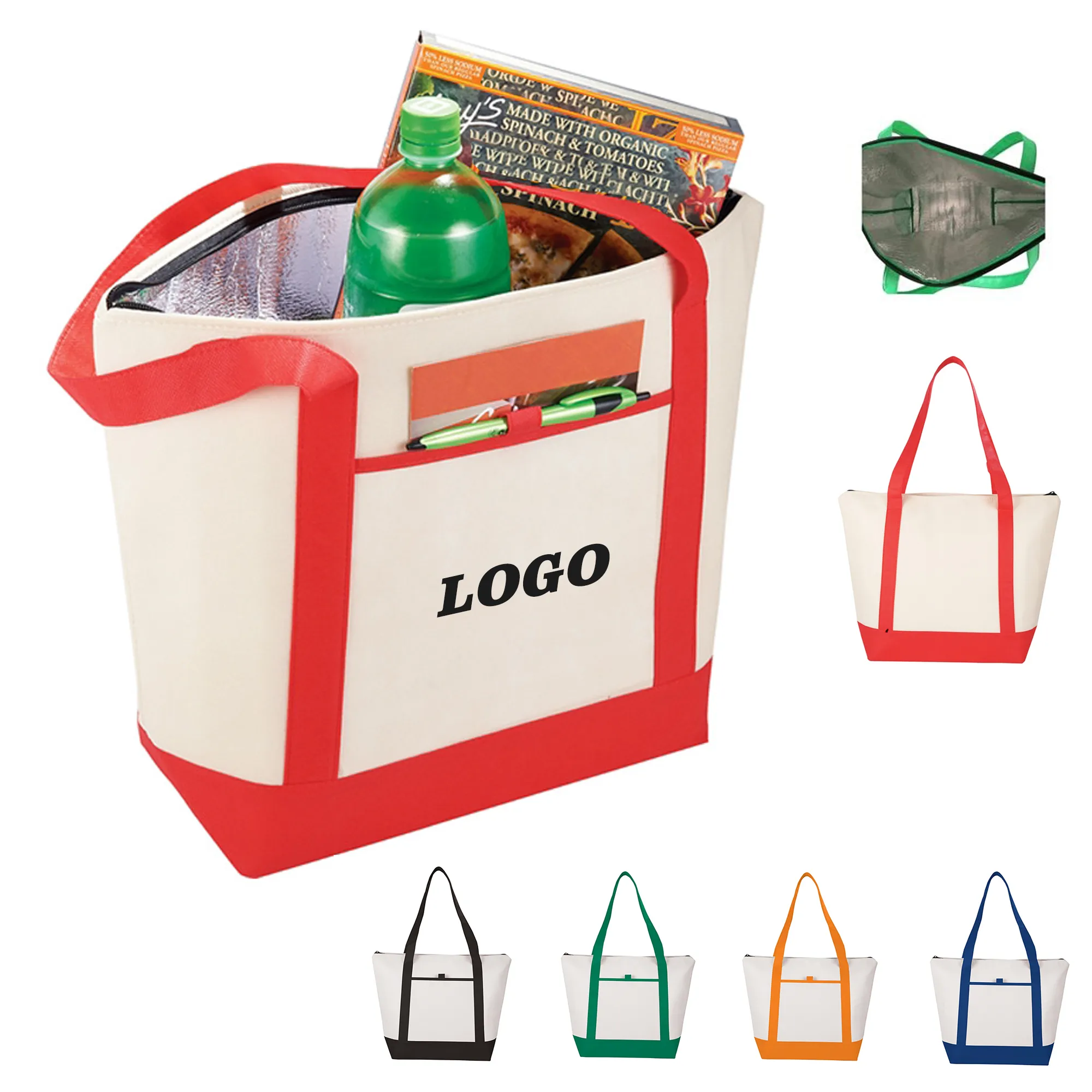 24-Can Non-Woven Tote Cooler Bag