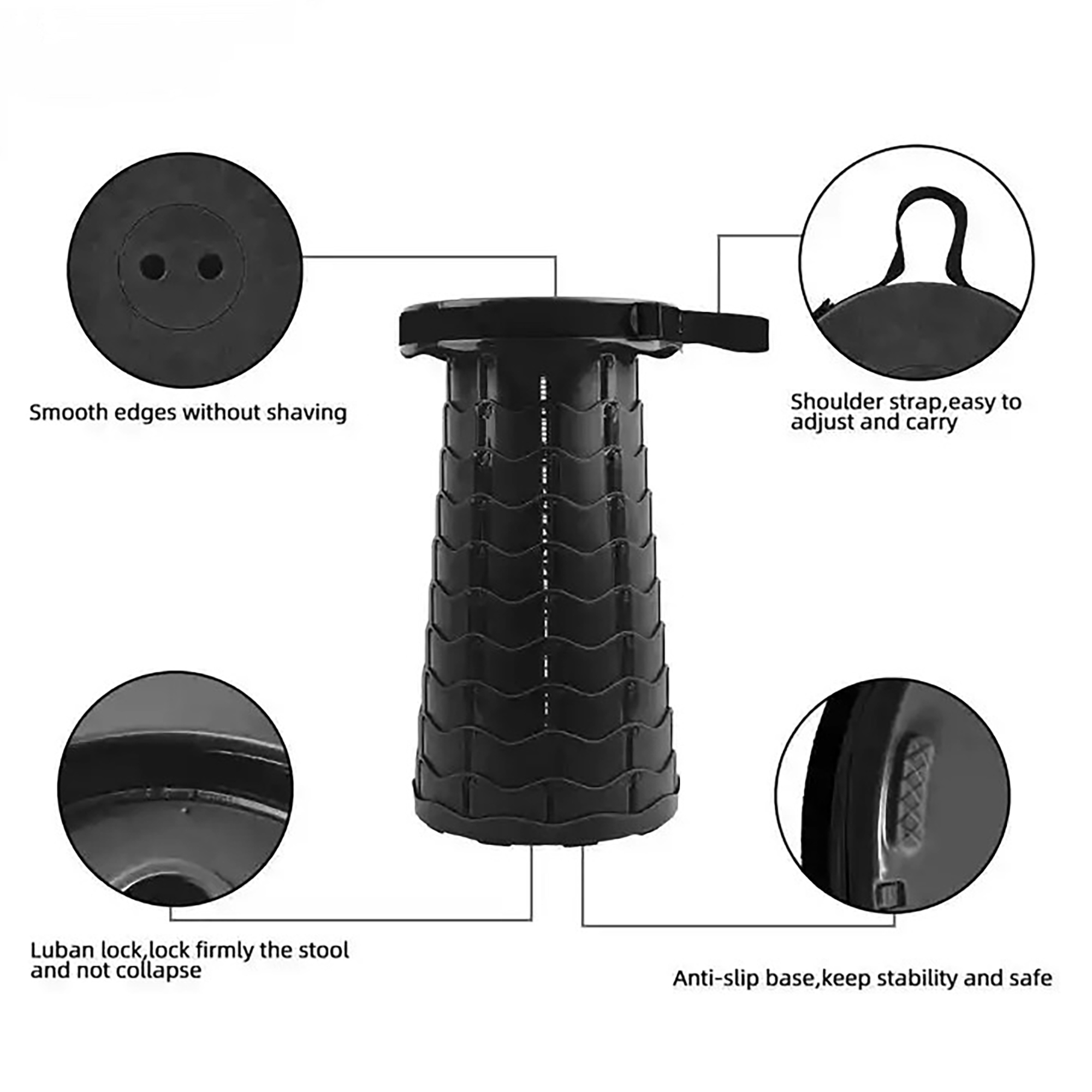 Lightweight Foldable Stool for Camping Fishing 5