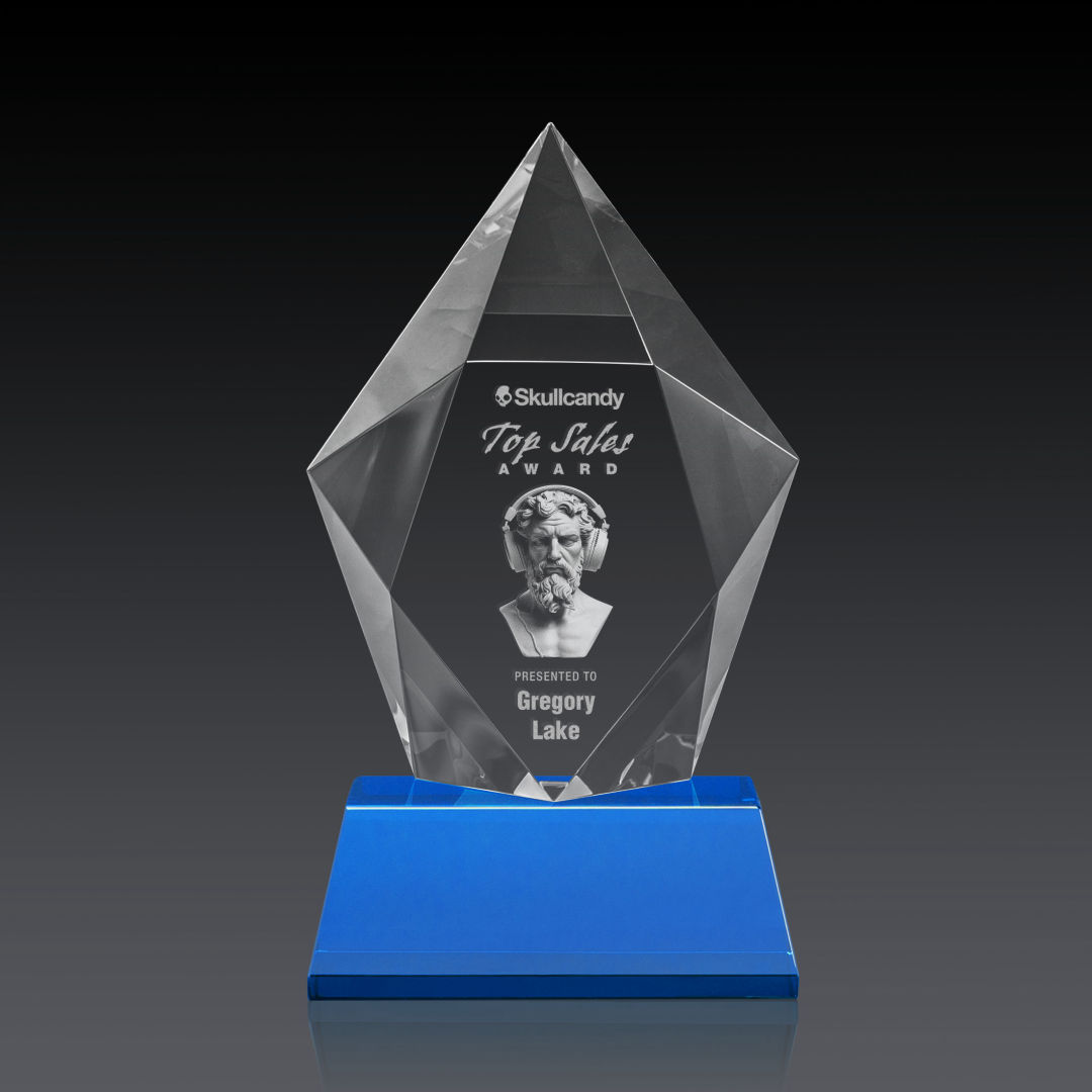 Devron 3D Award on Base - Sky Blue 9
