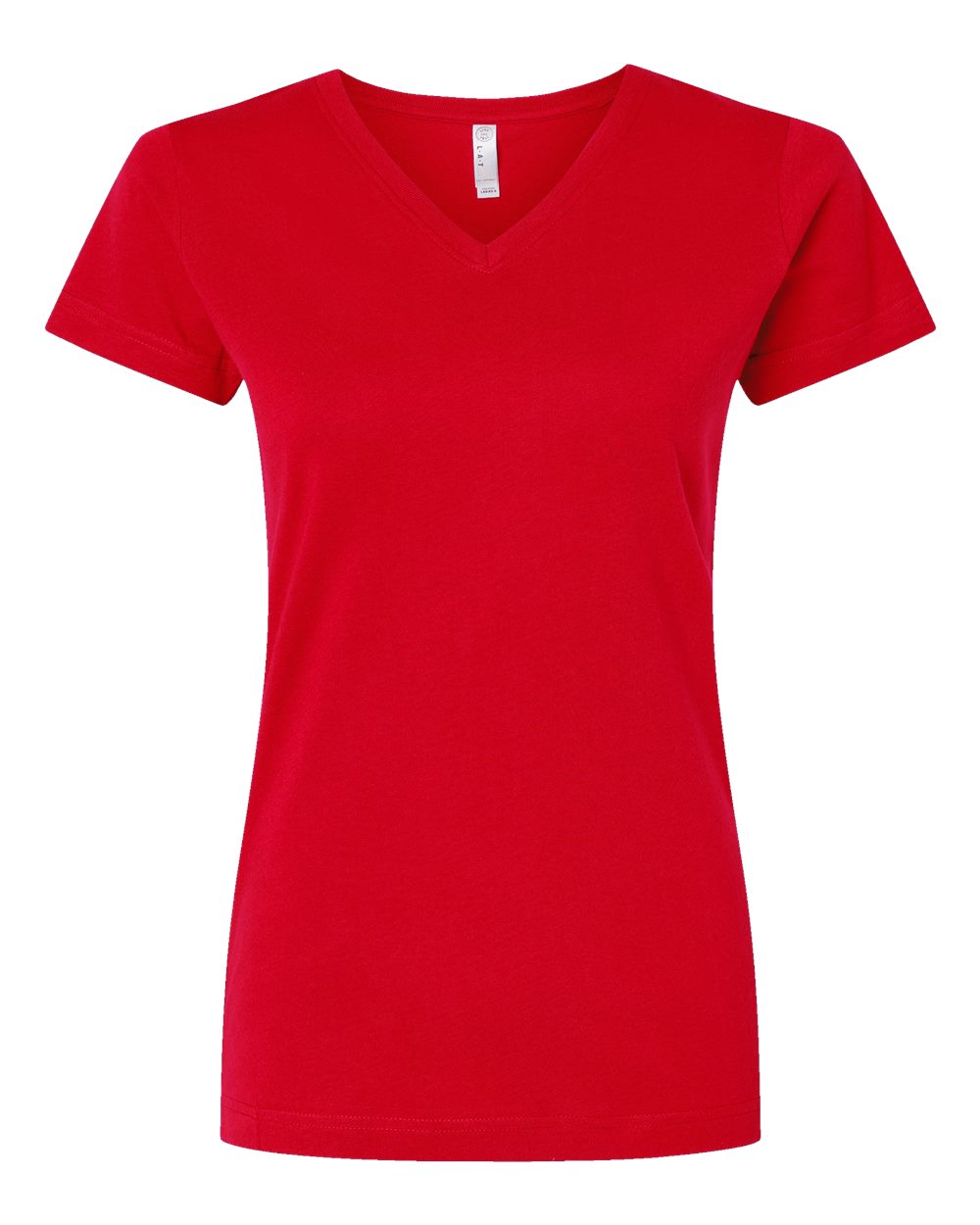 Women's Fine Jersey V-Neck Tee - 3507 47