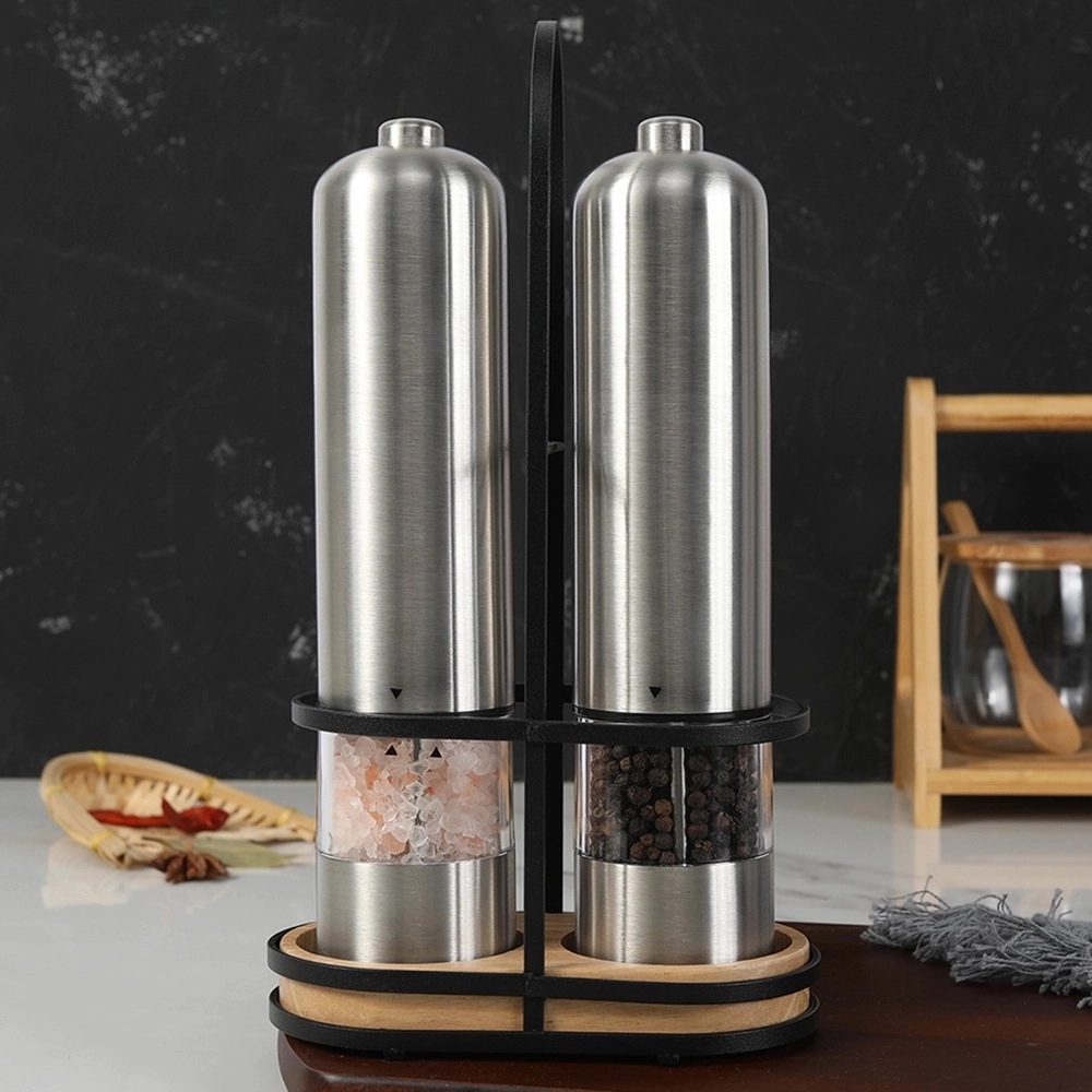 Stainless steel flavoring bottle Pepper Grinder 5