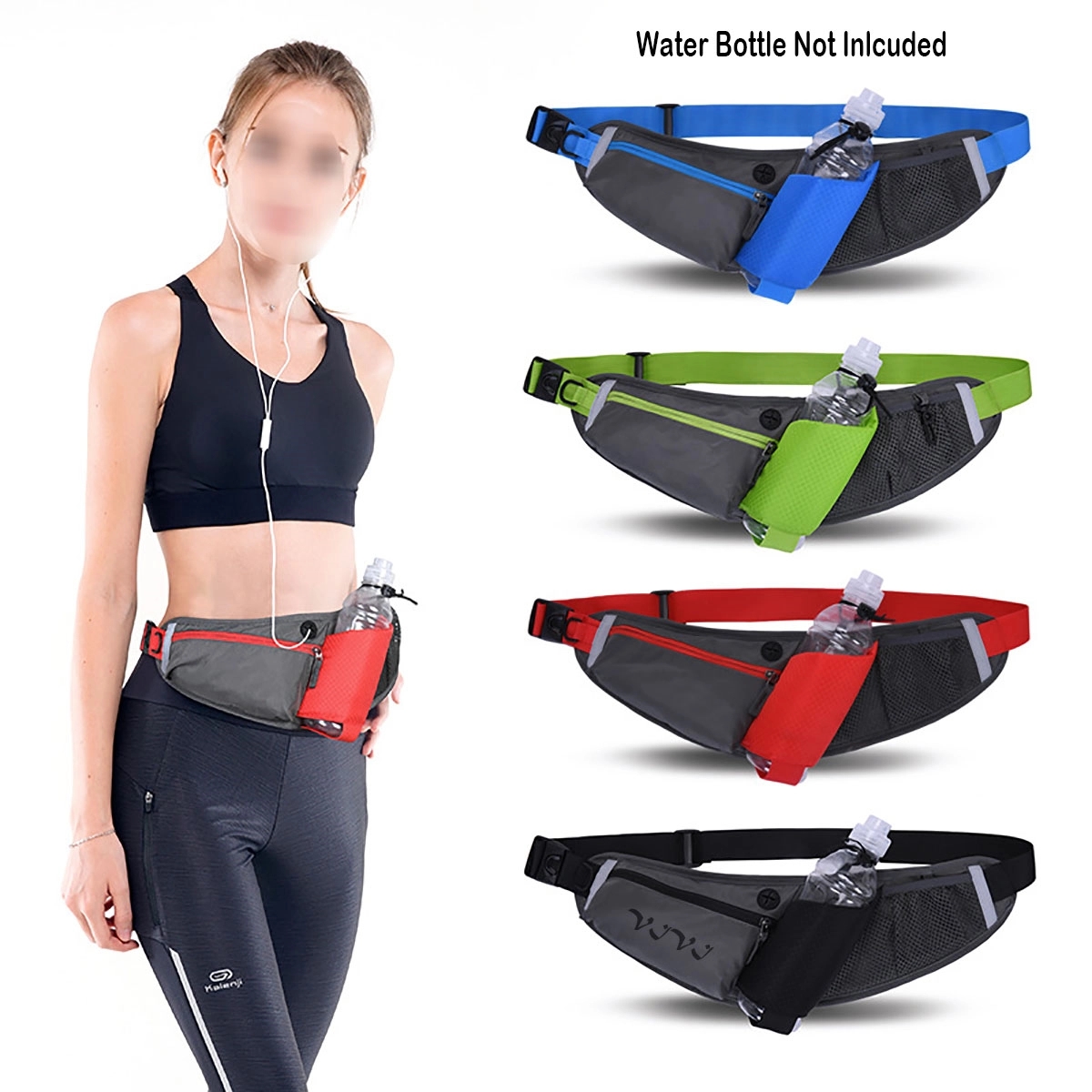 Waist Bag Fanny Pack With Water Bottle Holder 2