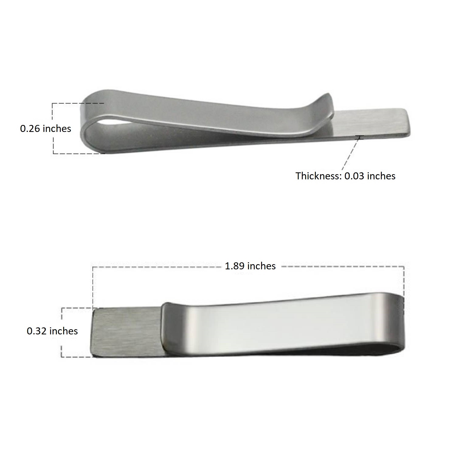 Stainless Steel Tie Bar Clip 4