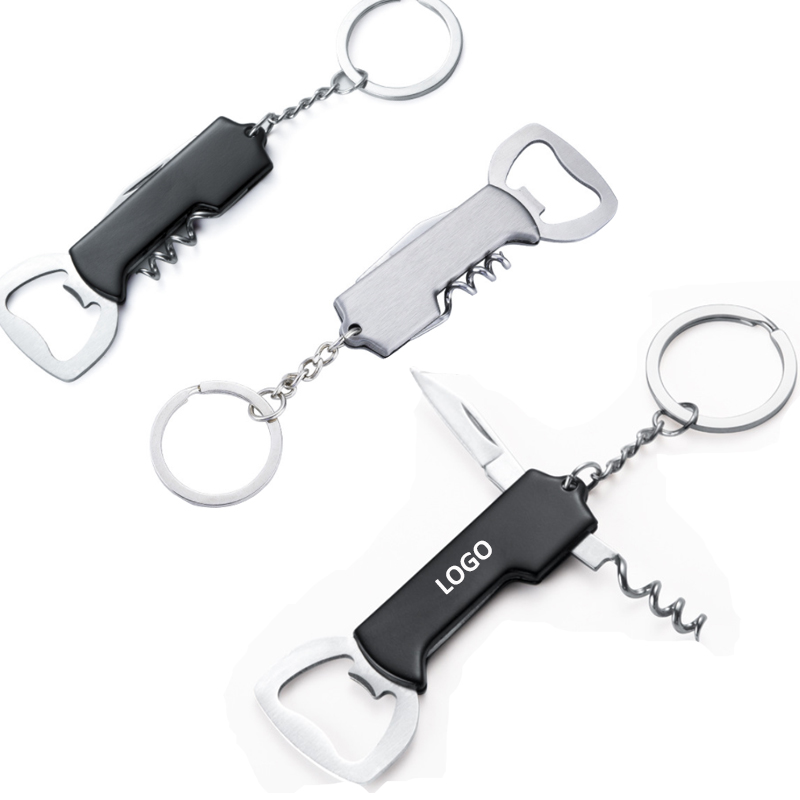 Multi-function Wine Opener Key Ring 1