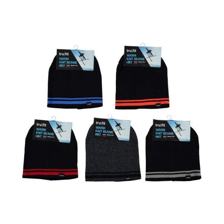 Adult Knit Beanies - Black 2